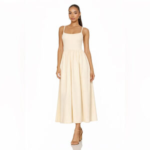 pleated camisole dress uniqlo Women's Pleated Camisole Printed Dress